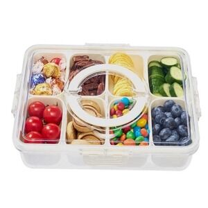 Baladoria Snackle Box 8 Compartments Travel Snack Box NEW